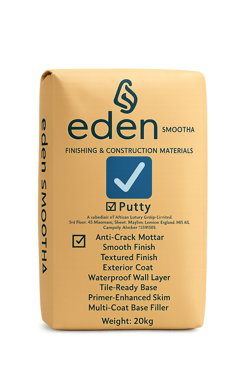 Eden Smootha™ Wall Putty – Premium Finishing Material (20kg )